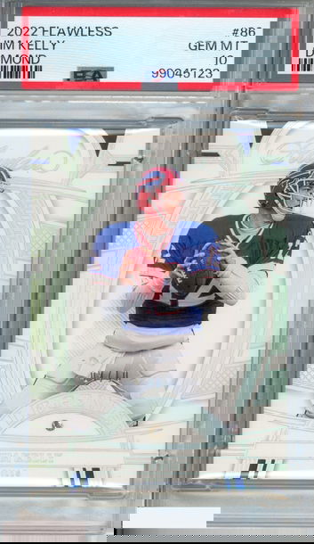 2022 PANINI FLAWLESS JIM KELLY #86 DIAMOND 4 OF 10 BILLS HOF PSA 10 GEM MT