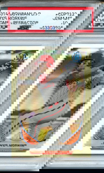 2014 Bowman Chrome Draft Picks Rhys Hoskins #CDP122 PSA Gem Mint 10