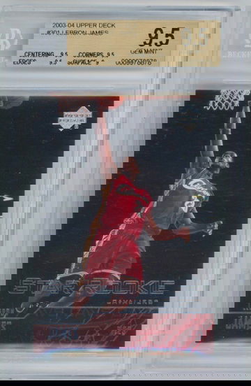 2003-04 Upper Deck Star Rookie Lebron James BGS 9.5