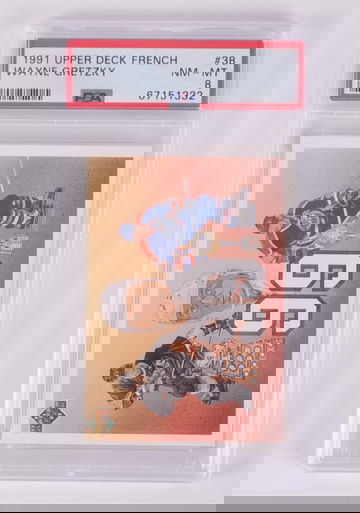 Wayne Gretzky FRENCH 1991 Upper Deck PSA 8 #38