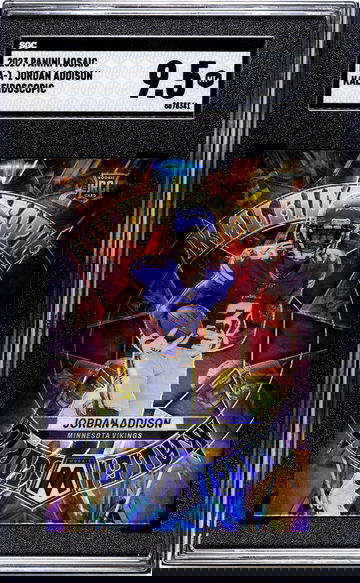 2023 Panini Mosaic Kaleidoscopic Jordan Addison #KA-1 RC SGC 9.5