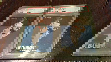 1996 Fleer Update, Tiffany #U232 Greg Maddux PSA 8 9 Lot (2) Pop 1 HOF