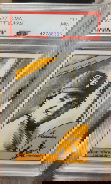 1977 TCMA SCOTT BORAS #17 PSA 9 