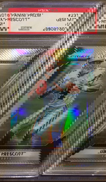 Dak Prescott 2016 prizm silver psa 10