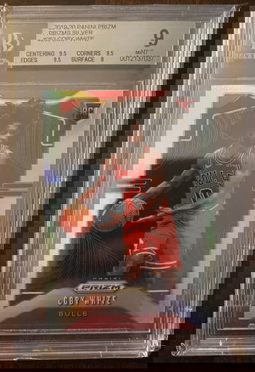 Coby White Silver Prizm #253