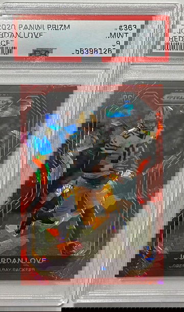 2020 Panini Prizm Jordan Love Red Ice PSA 9 Mint