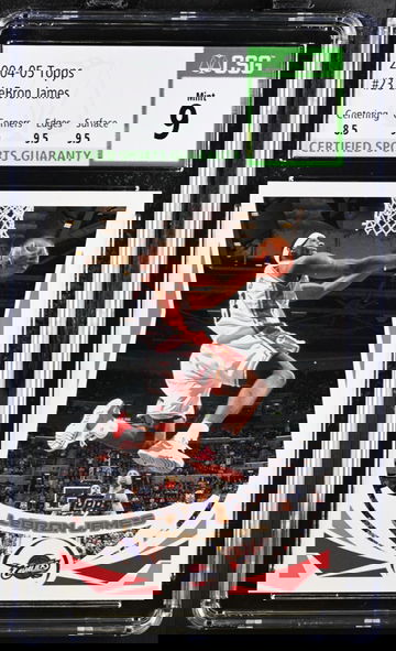 Lebron James Topps 2nd year Graded CSG 9