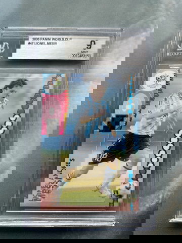 2006 panini World Cup #47 Lionel Messi BGS 9