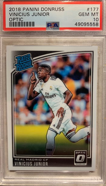 2018 Vinicius Junior Donruss Optic PSA 10