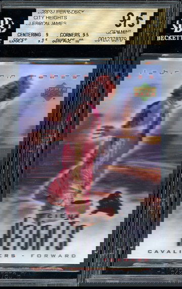 2003 Upper Deck City Heights LeBron James BGS 9.5 Rookie