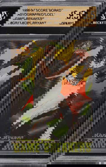 1996 Score Board Autograph Collection - Game Breakers (GOLD) - Kobe Bryant Rookie RC - #GB13 - BGS 9.5 (Rare)