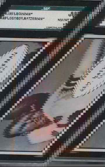 1953 Bowman Color FB #85 George Ratterman SGC 88 Nr Mt Mt
