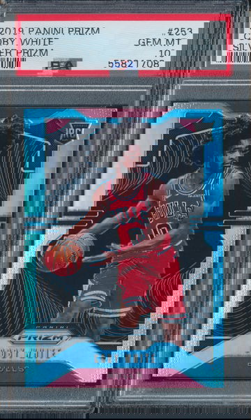 2019 Panini Prizm Coby White RC Silver PSA 10 (J)