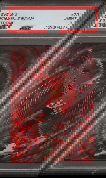 MICHAEL JORDAN 1999 SPX SPXTREME INSERT X1 PSA 9 MINT