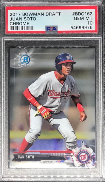 Juan Soto 2017 Bowman Chrome Draft RC Rookie PSA 10
