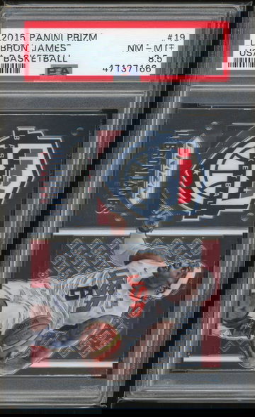 2015 Panini Prizm Lebron James Team USA PSA 8.5