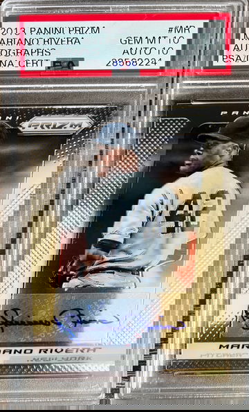2013 Panini Prizm Mariano Rivera #MR Autographs Auto PSA 10 | New York Yankees