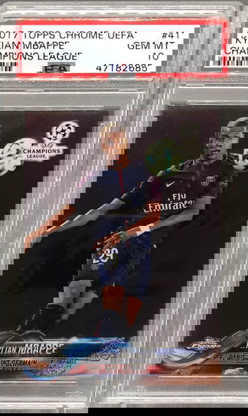2017 Topps Chrome UEFA Kylian Mbappe