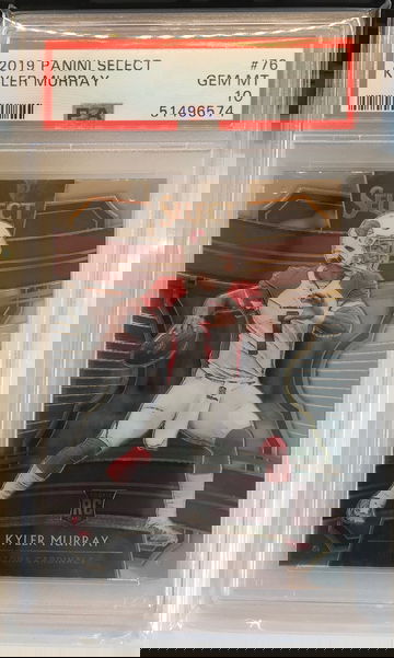 2019 PANINI SELECT KYLER MURRAY PSA 10 GEM MINT #76