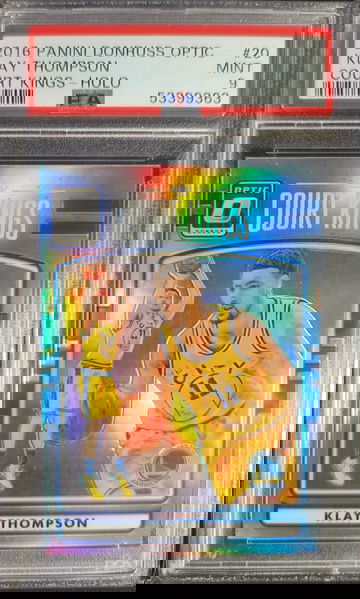 2016 Donruss Optic Court Kings Klay Thompson Holo #20 PSA 9 Mint Warriors