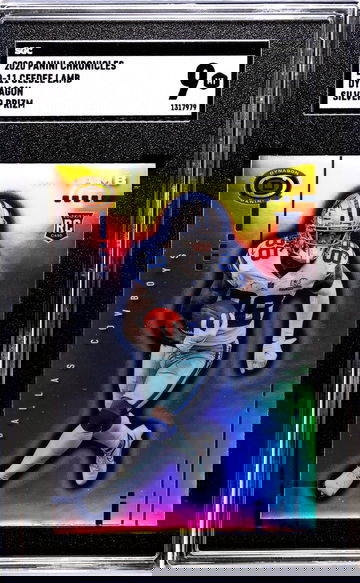 2020 Panini Chronicles #D-11 Ceedee Lamb Dynagon Silver Prizm SGC 9