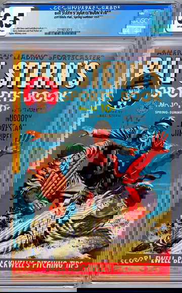 BILL STERN’S SPORTS BOOK #10 CGC 3.5 GOLDEN AGE PRE-CODE SPORTS ZIFF-DAVIS 1951