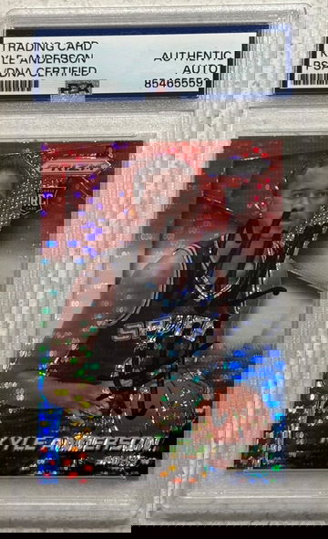 2014-15 Panini Prizm RWB #275 Signed Rookie Kyle Anderson RC San Antonio Spurs