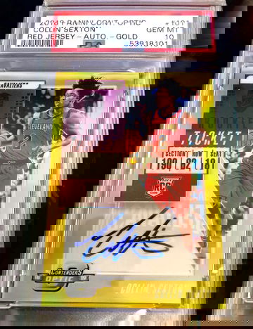 2018 Collin Sexton Contenders Optic Gold Auto PSA 10 