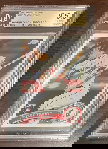 2011 Topps Update Mike Trout BGS 9.5