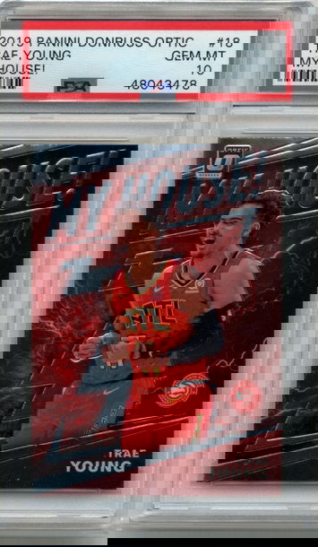 2019-20 Donruss Optic My House #18 Trae Young PSA 10 Gem Mint Hawks