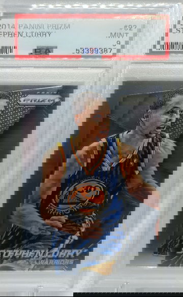 2014 Prizm Stephen Curry #92 PSA 9 Mint Warriors