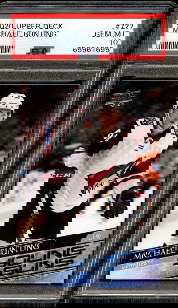 2020 Upper Deck Michael Bunting Young Guns PSA 10