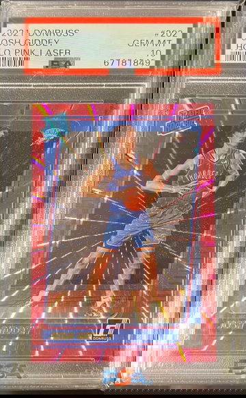 2021 Donruss Josh Giddey Holo Pink Laser Rookie PSA 10 