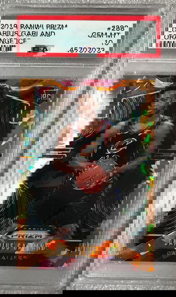 2019 Panini Prizm Darius Garland Orange Ice RC PSA 10 #288