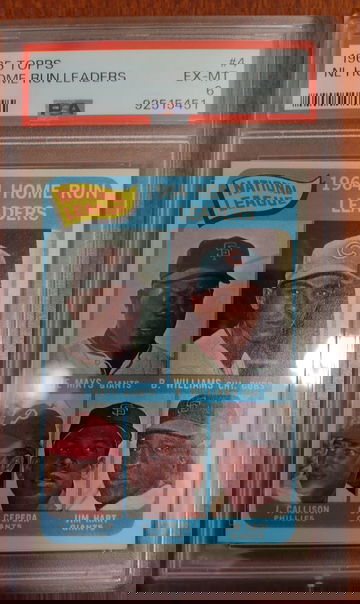 1965 Topps NL Home Run Leaders #4 PSA 6