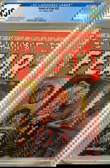 Haunt of Fear #20 (1953) CGC 4.0 -- O/w to white pgs; Graham Ingels cvr; Gaines