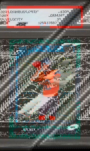 2024 Optic Green Velocity Bo Nix #209 PSA 10