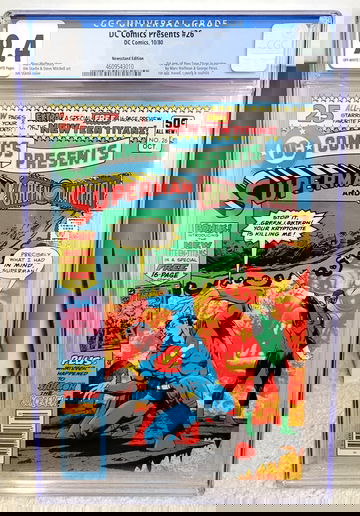 DC Comics Presents #26 (1980) CGC 9.4 - Newsstand 1st Raven Cyborg Starfire DC Comics Key