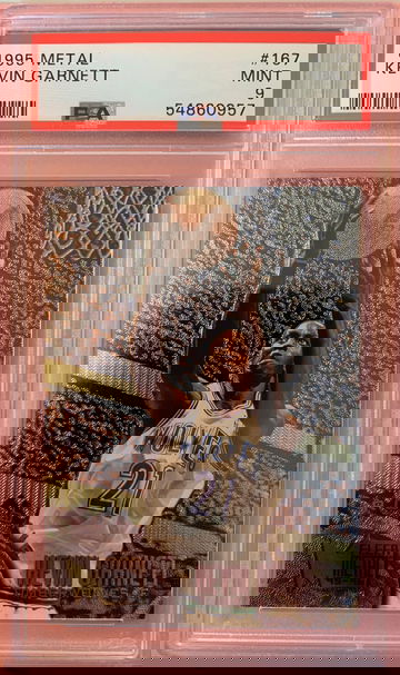 1995 Metal Kevin Garnett 167 PSA 9