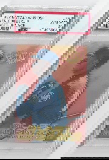 PSA 10 GEM MINT 1997 METAL UNIVERSE KEN GRIFFEY JR BLAST FURNACE #6