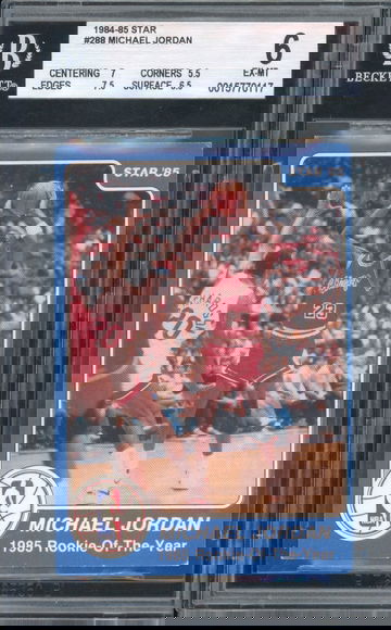 1984 Star Michael Jordan #288 BGS 6 Rookie