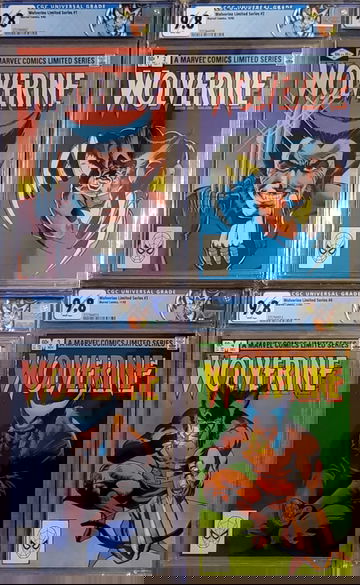 Wolverine Limited Series 1-4 CGC 9.8 Custom Labels