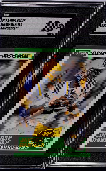 2024 Panini Score #2 Jayden Daniels 35th Anniversary SGC 10