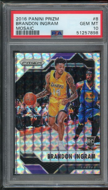 2016 Prizm Mosaic Brandon Ingram PSA 10 