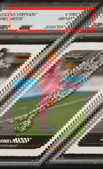 Lionel Messi 2023 Sports Illustrated for Kids #1092 PSA 8 - 1st Card Inter Miami