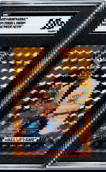 2024 Panini Mosaic #295 Terrell Owens Orange Prizm /199 SGC 10