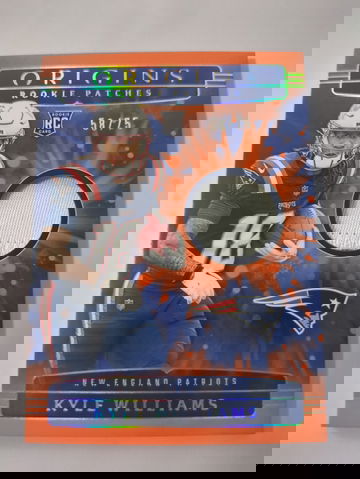 2025 Panini Origins #RPH-KWS Kyle Williams Rookie Patch Orange 58/75 RC