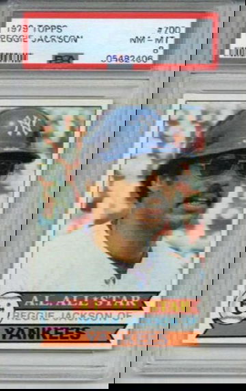 1979 TOPPS #700 REGGIE JACKSON CARD YANKEES PSA 8 NICELY CENTERED LOW POP RARE