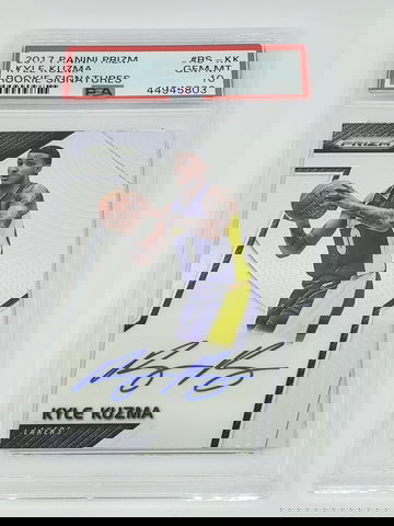 2017-18 Prizm Kyle Kuzma Rookie Signatures Auto PSA 10