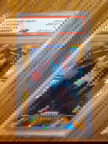 2019-20 Panini Prizm Ja Morant Orange Ice PSA 10 GEM MINT 💎 #249 RC Rookie Card